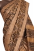 Pure Floral Peacock Tussar Silk Saree